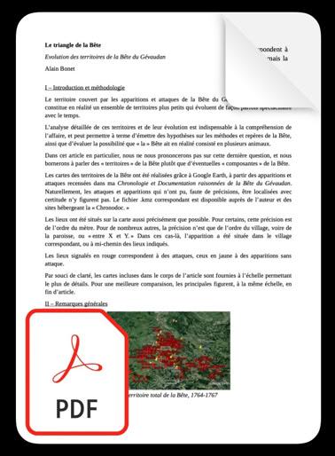 Alain Bonnet Chronodoc territoires de la Bête du Gévaudan