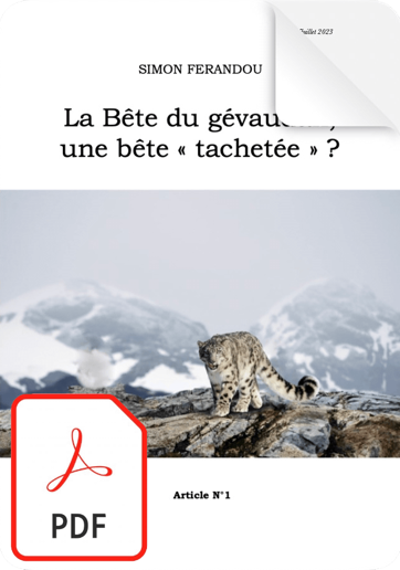 Simon Ferandou Bête Gévaudan bête tachetée