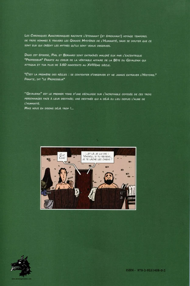 Livre BD Myster B - Monsieur K - Les chroniques anachroniques Tome 1 : Gévaudan