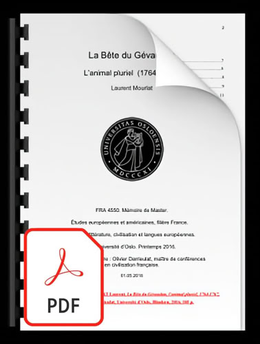 La Bête du Gévaudan l'animal pluriel mémoire de master
